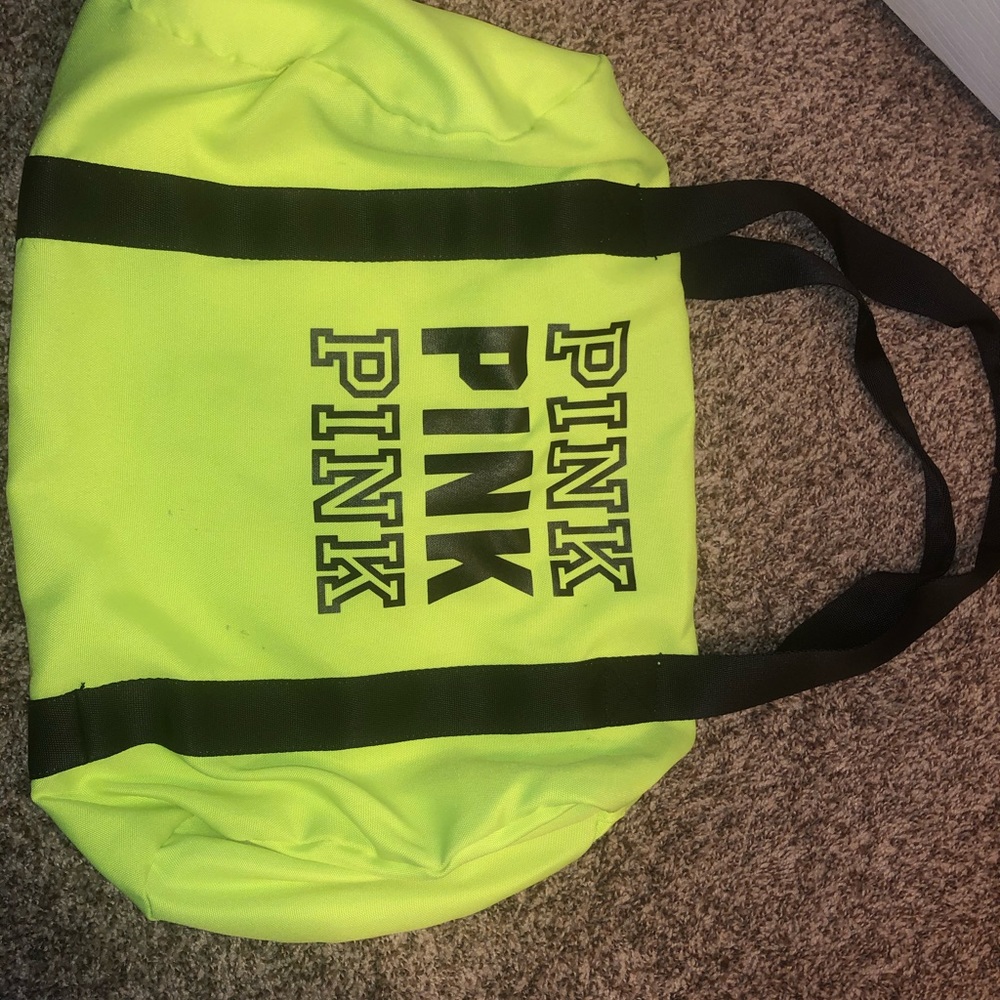 Pink gym duffle